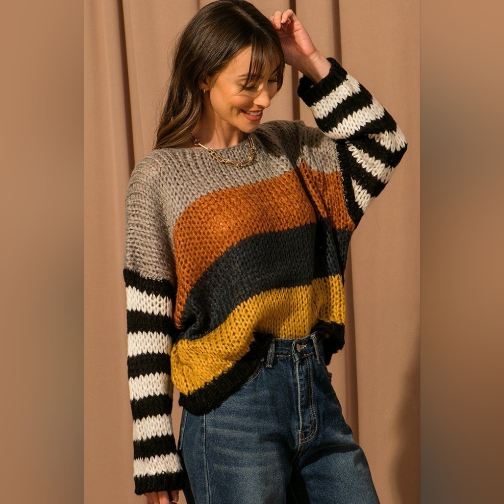 Striped Multicolor Women's Sweater